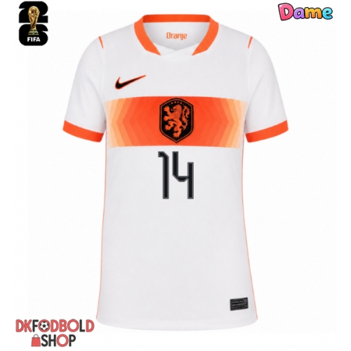 Holland Tijjani Reijnders #14 Udebanetrøje Dame VM 2026 Kort ærmer